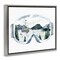 Stupell Industries Ski Mountain Reflection Goggles Framed Floater Canvas Wall Art